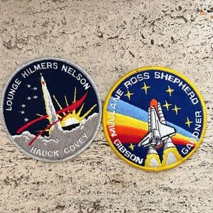 Space Shuttle Embroidered Patches
